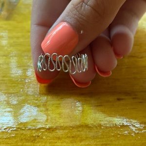 wavy silver ring💕